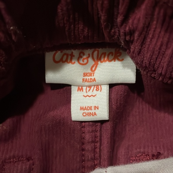 Girls Cat & Jack corduroy skirt size 7/8 - Picture 4 of 4